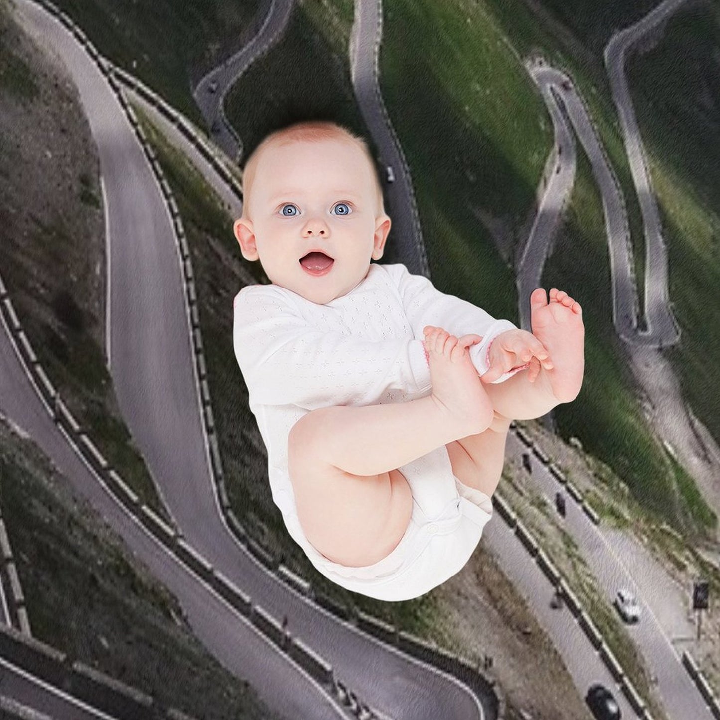 Stelvio Pass Winding Road, Italian Alps Throw Blanket