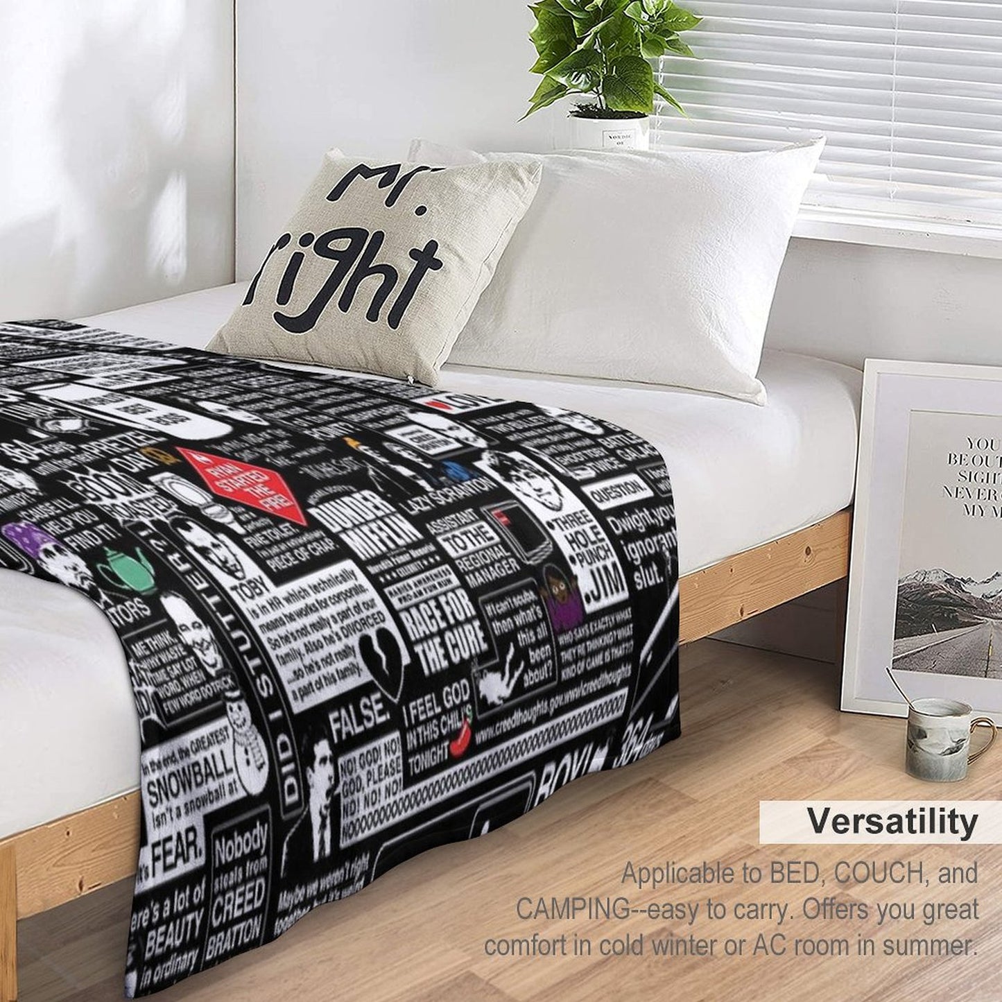 Wise Words From The Office - The Office Quotes Throw Blanket