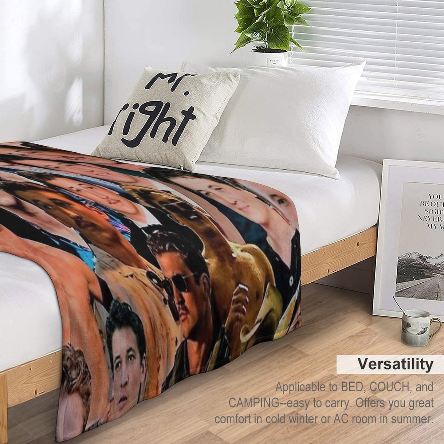 Miles Aesthetic College Throw Blanket