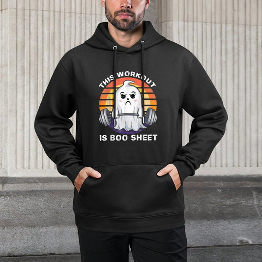 This Workout Is Boo Sheet Funny Halloween Boo Gym Ghost All-Day Comfort Hoodie