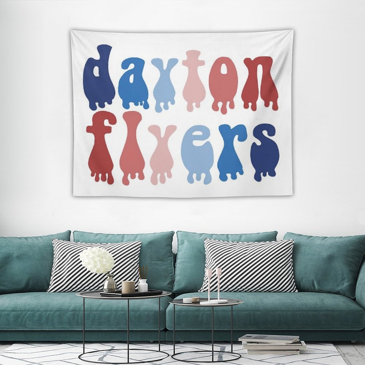 Dayton Flyers Drip Tapestry