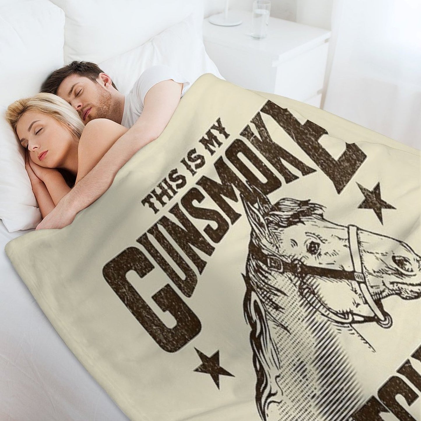 This Is My GUNSMOKE Watching Blanket Funny Retro TV Throw Blanket Throw Blanket