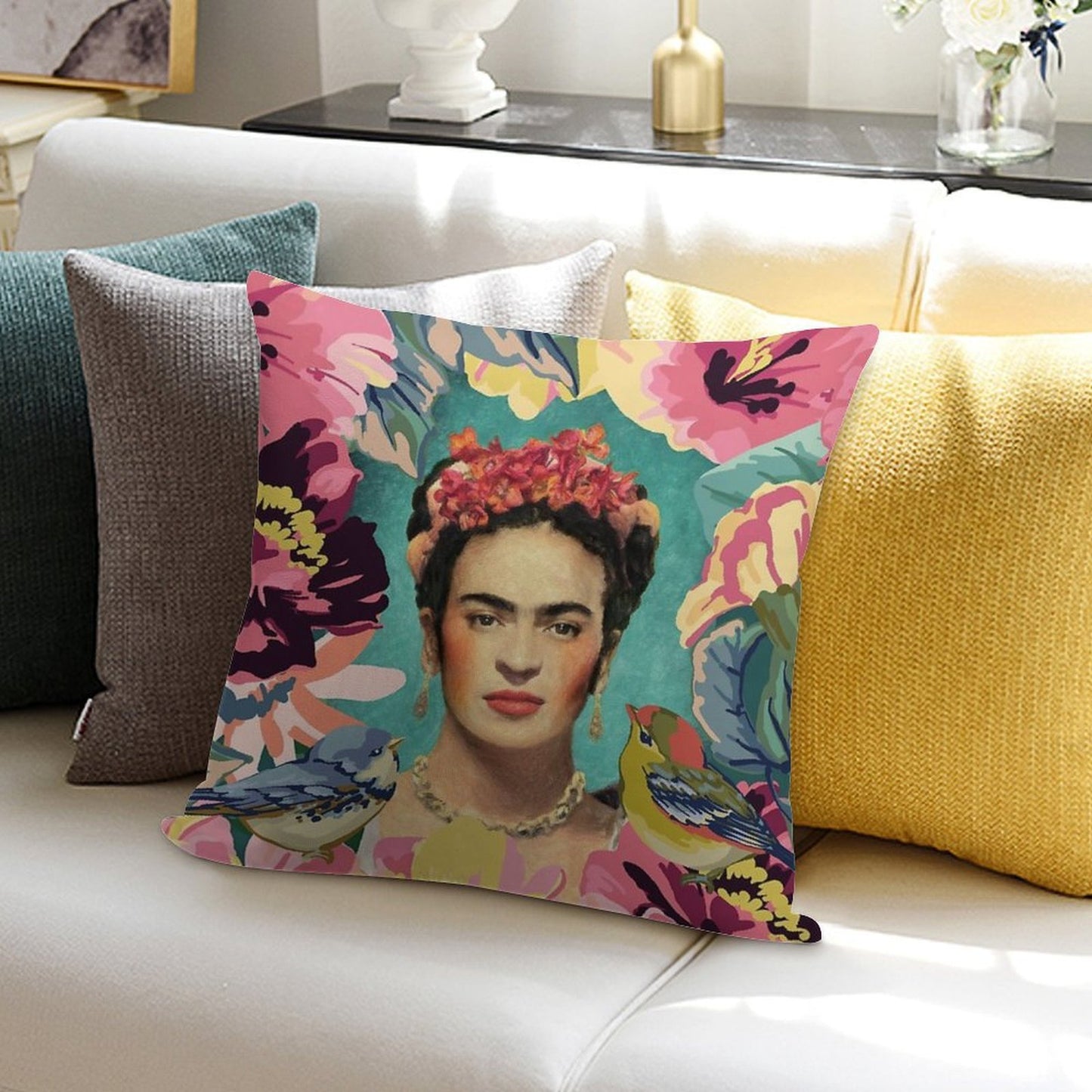 Frida Kahlo V Soft Style Accent Throw Pillow