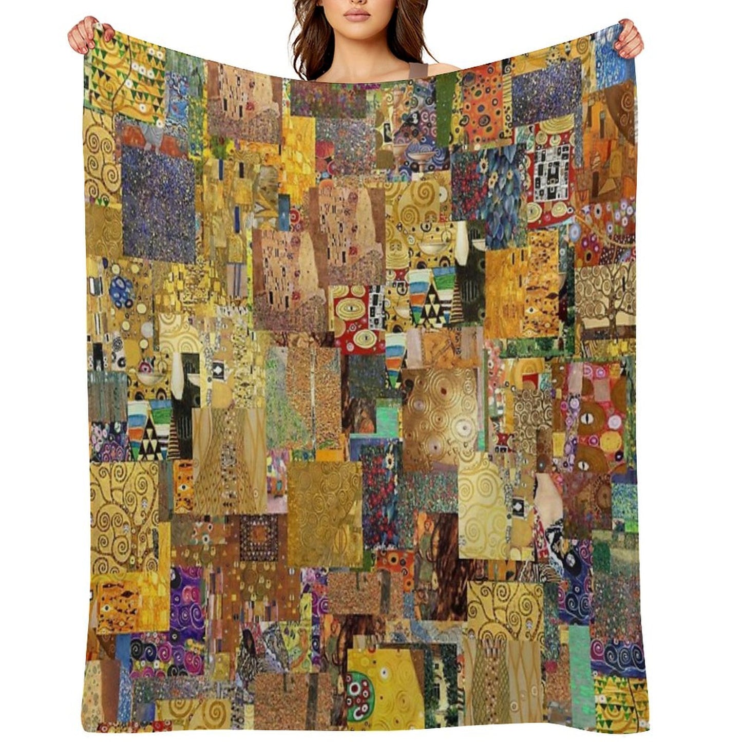 Gustav Klimt Throw Blanket