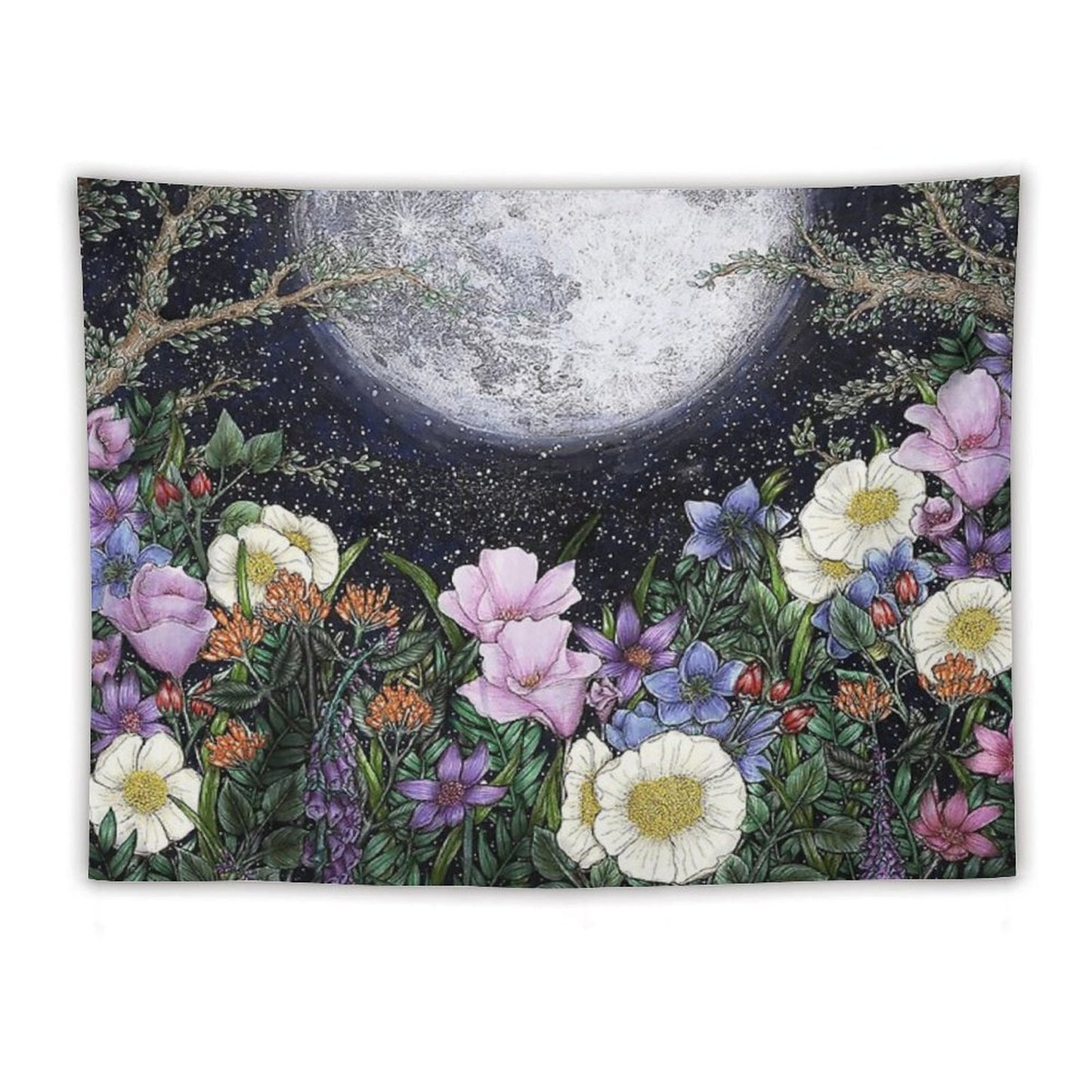 Midnight in The Garden II Tapestry