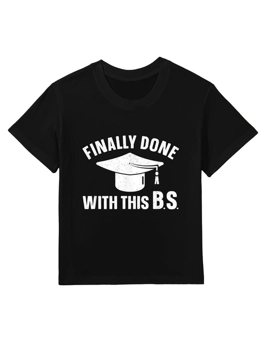 Graduation Art For Men Women Bachelor Of Science Graduation Kids T-Shirt