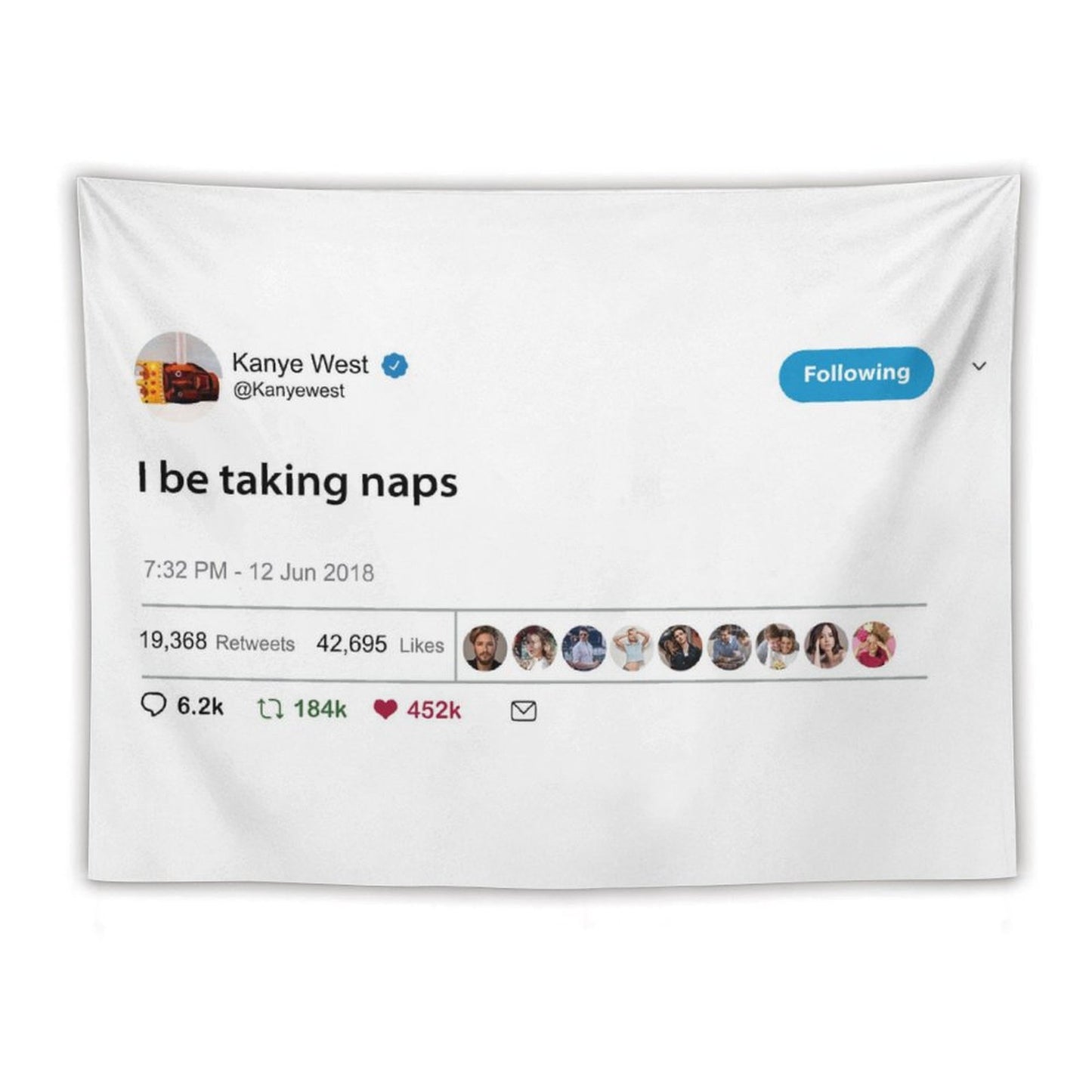 Kanye West I Be Taking Naps Tapestry