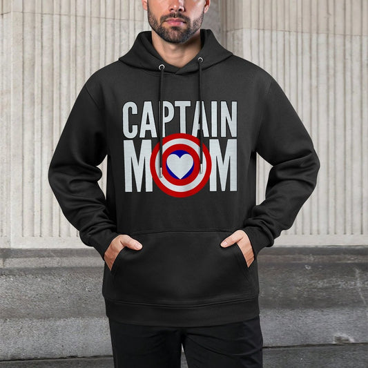 Christmas Mothers Day Moms Birthday Superhero Kangaroo Pocket Hoodie