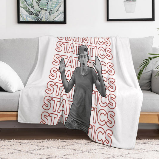 Timothée Chalamet Statistics Throw Blanket