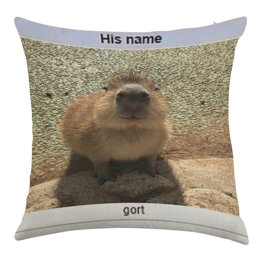 Gort Linen Throw Pillow Cover