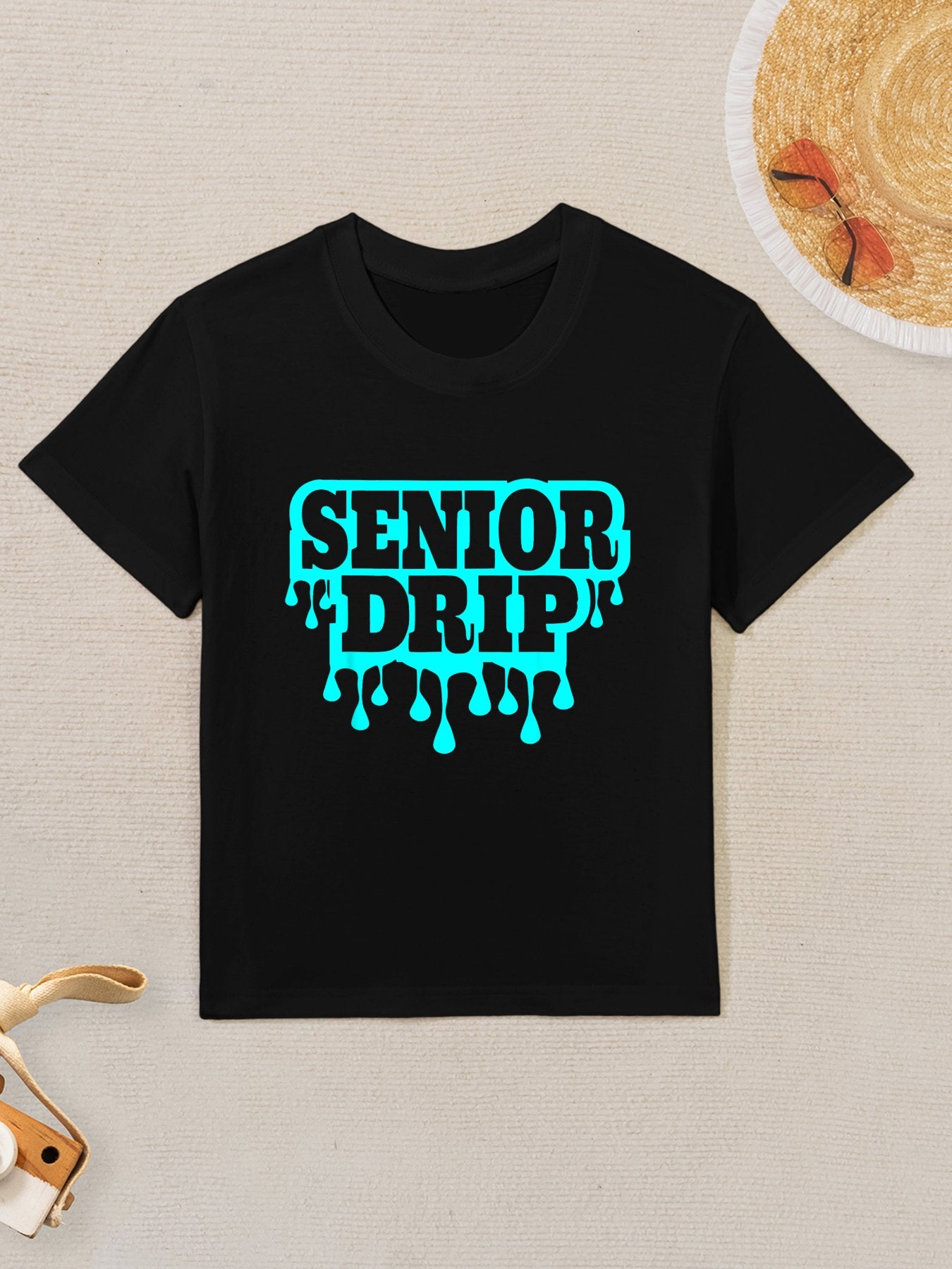 Senior Drip 12th Grade Grad Graduating Seniors Graduation Kids T-Shirt