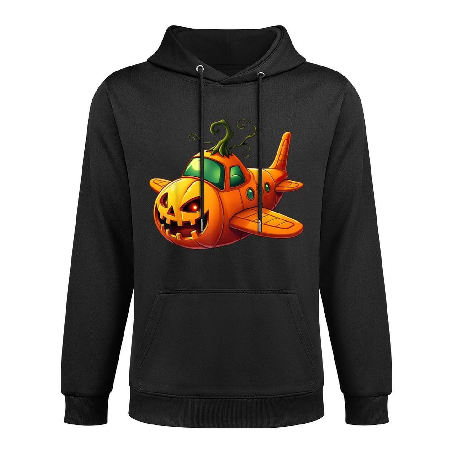 Funny Airplane Pumpkin Pilot Lovers Halloween Mens Boys Kids Customizable Surface Hoodie