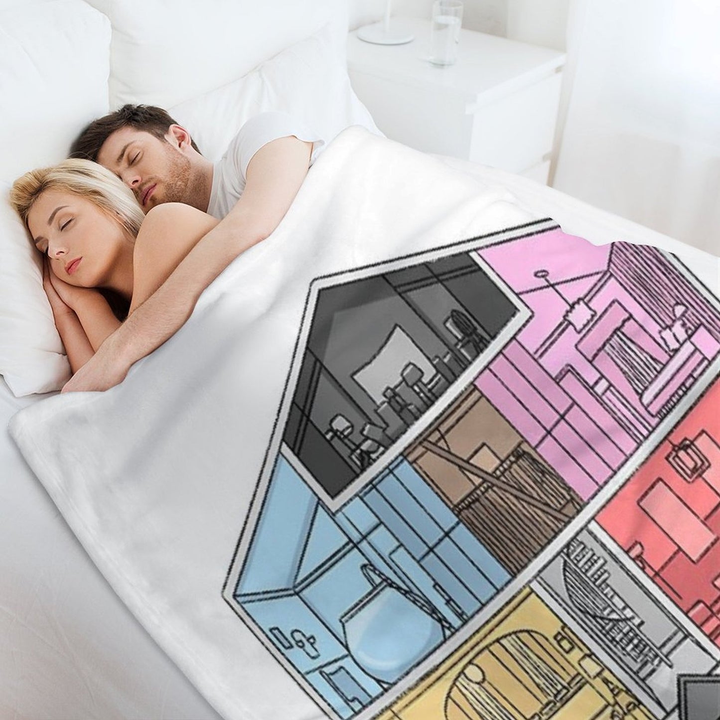 Lover House Throw Blanket