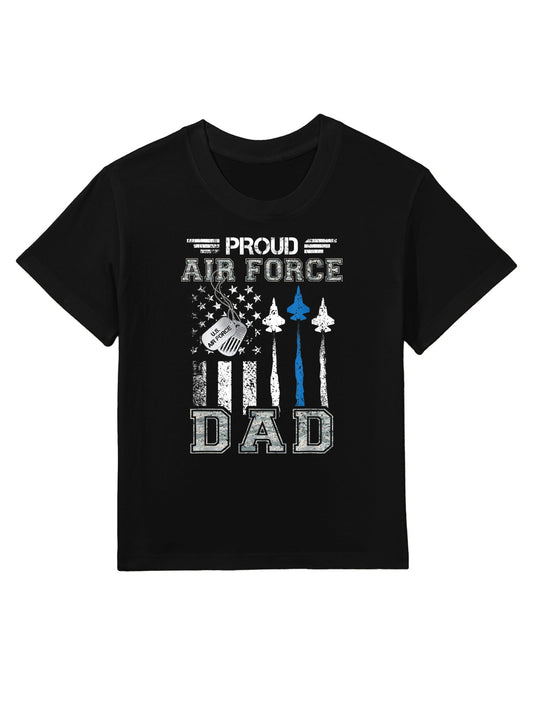Proud Air Force Dad US Air Force Graduation Dad Gifts Kids T-Shirt