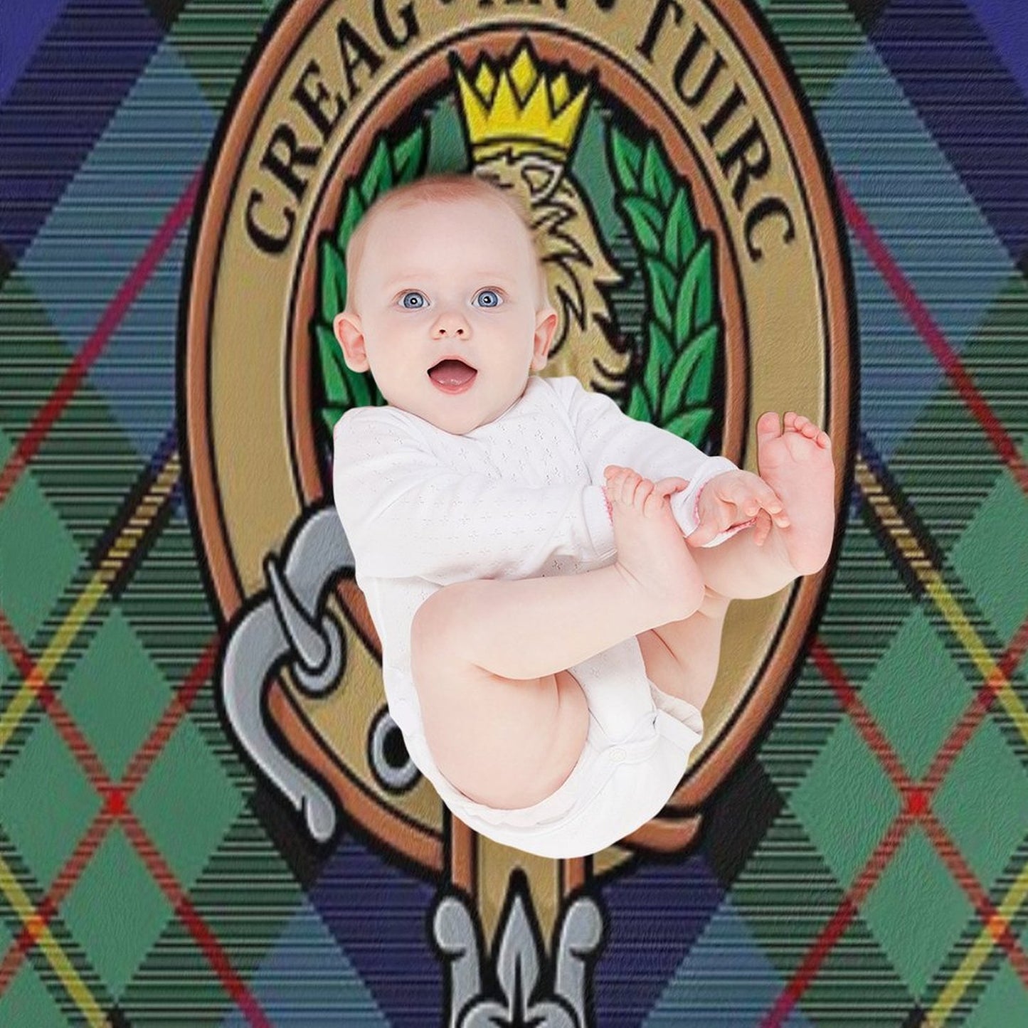 Clan MacLaren Crest Throw Blanket