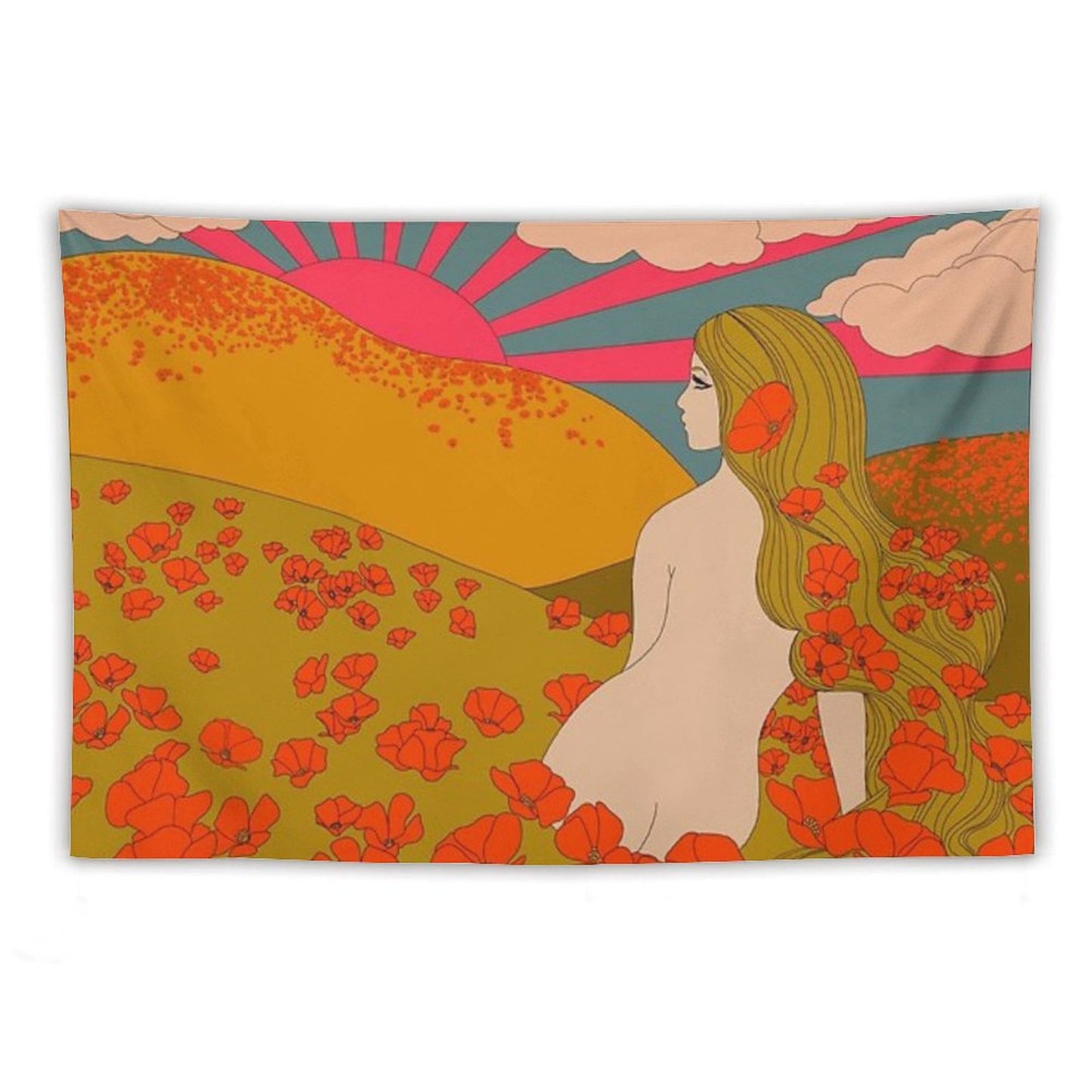 California Poppies Tapestry