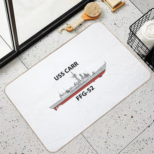 USS CARR - FFG-52 - OLIVER HAZARD PERRY CLASS Pet-Safe Bath Mat