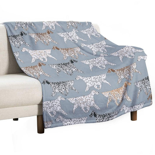 All The English Setters! Throw Blanket