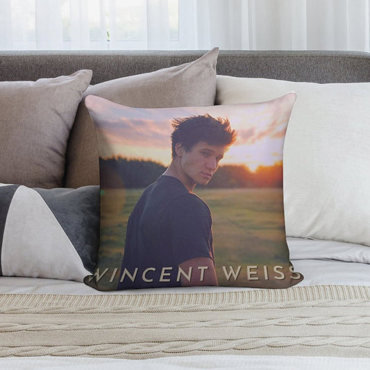 Wincent Weiss Vibes Soft Short Plush Fabric Throw Pillow