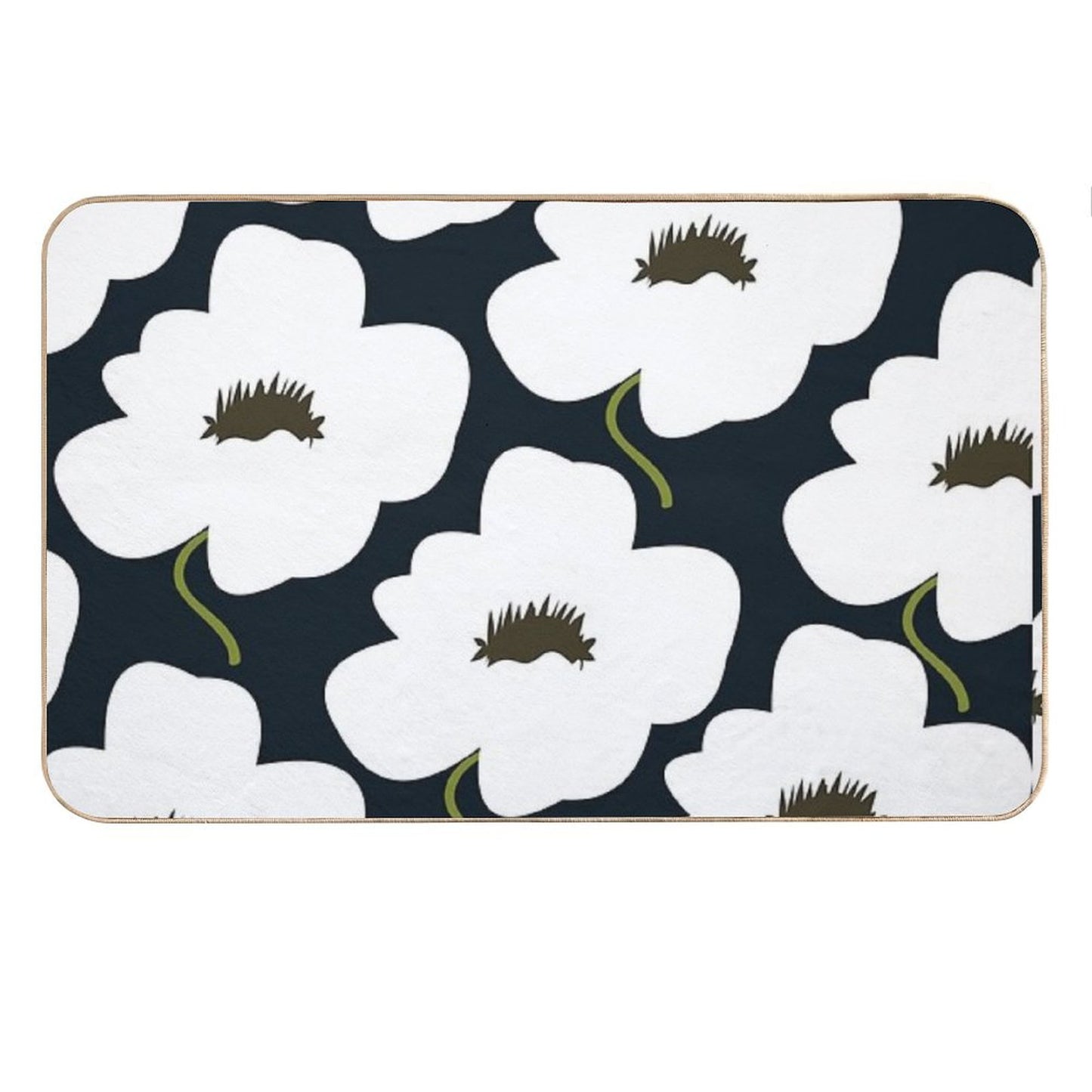 B&W Finnish Flower Bath Mat