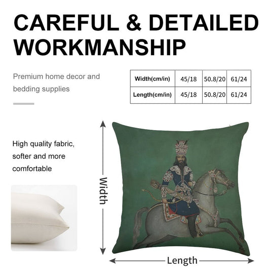 Nandor And Jahan Linen Throw Pillow Cover