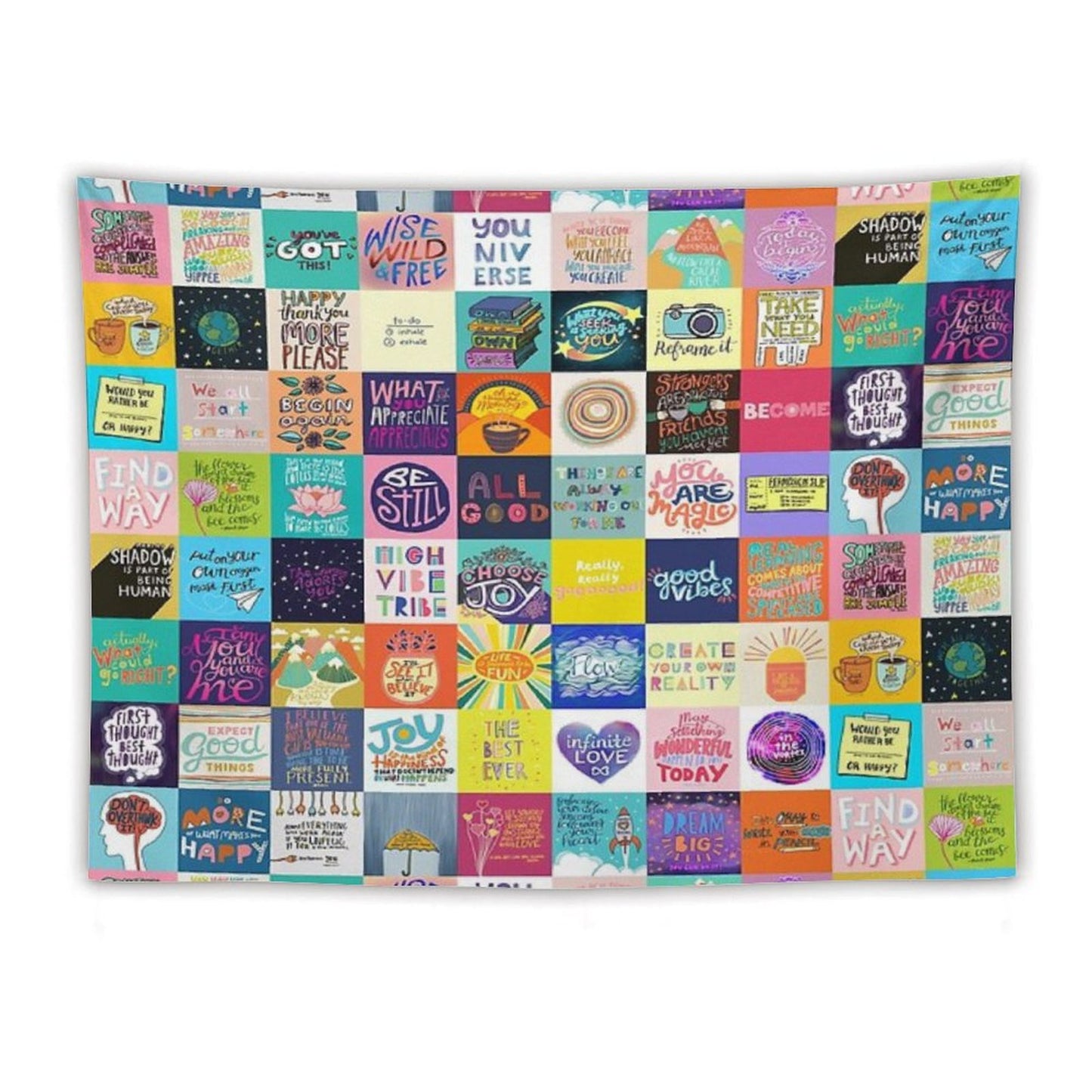 Positivity Patchwork Tapestry