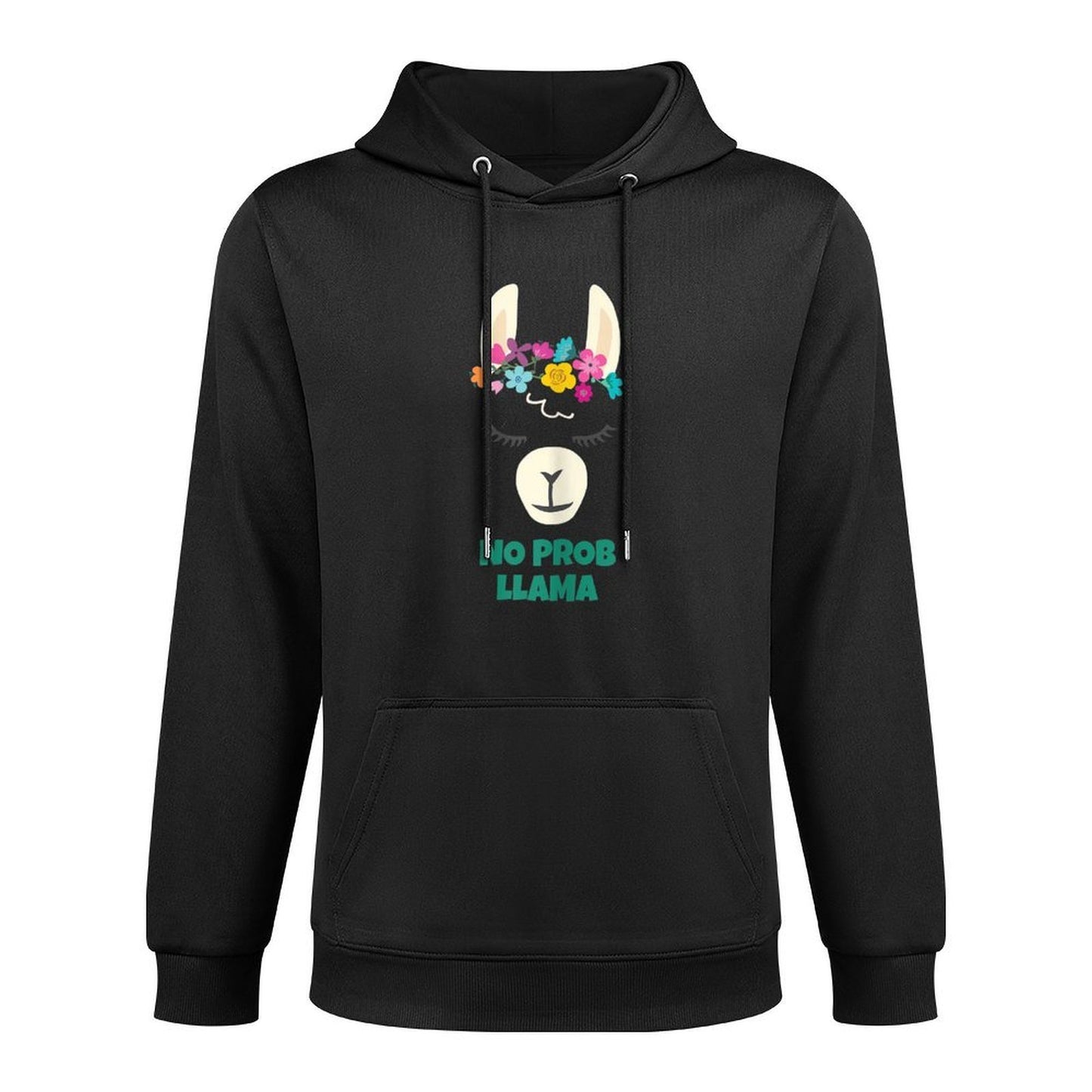 No Prob Llama Cute Alpaca Lover Birthday Halloween Christmas Breathable Fabric Hoodie