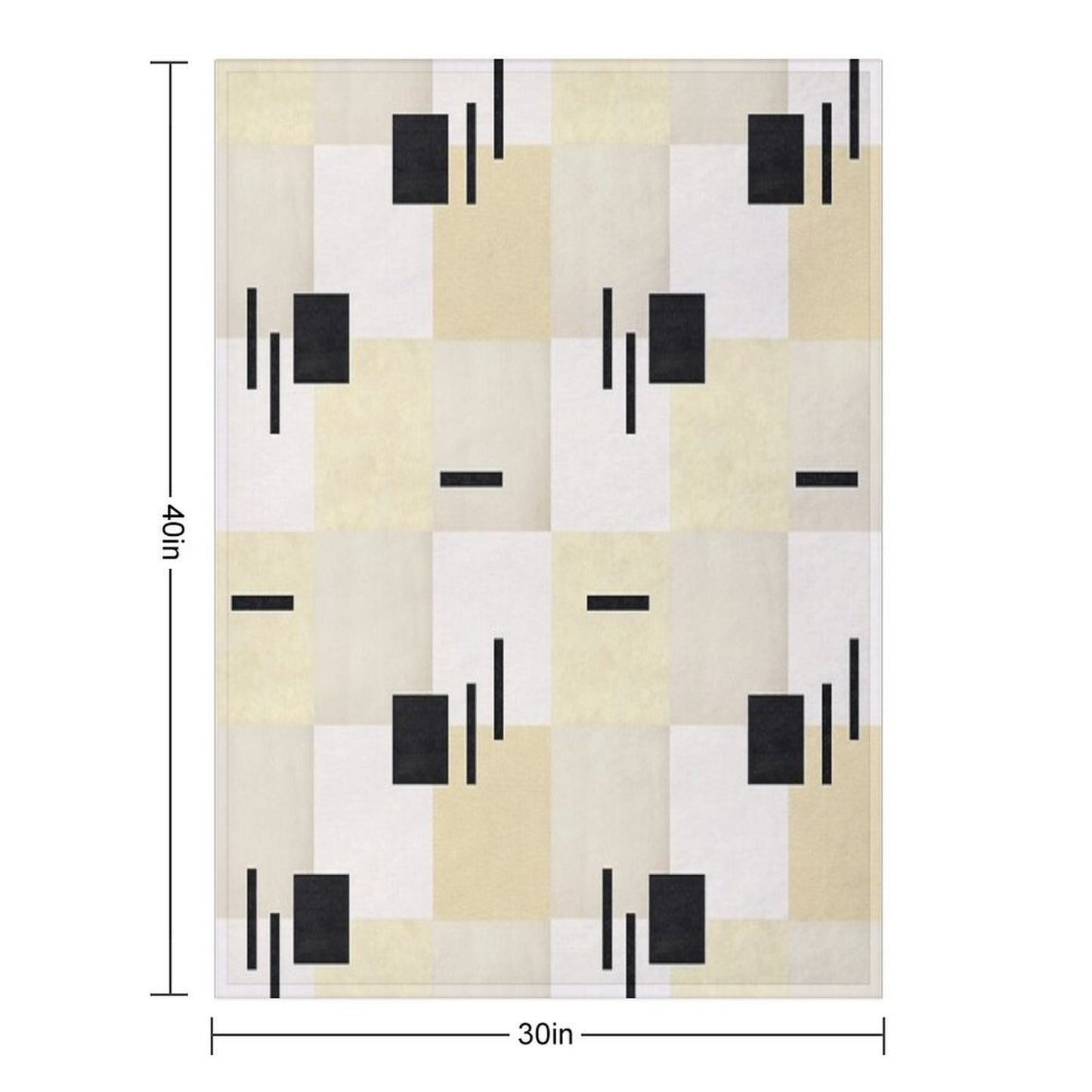 Geometric Textures Throw Blanket