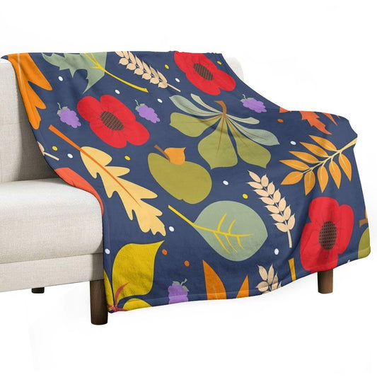 Autumn Leaves Throw Blanket