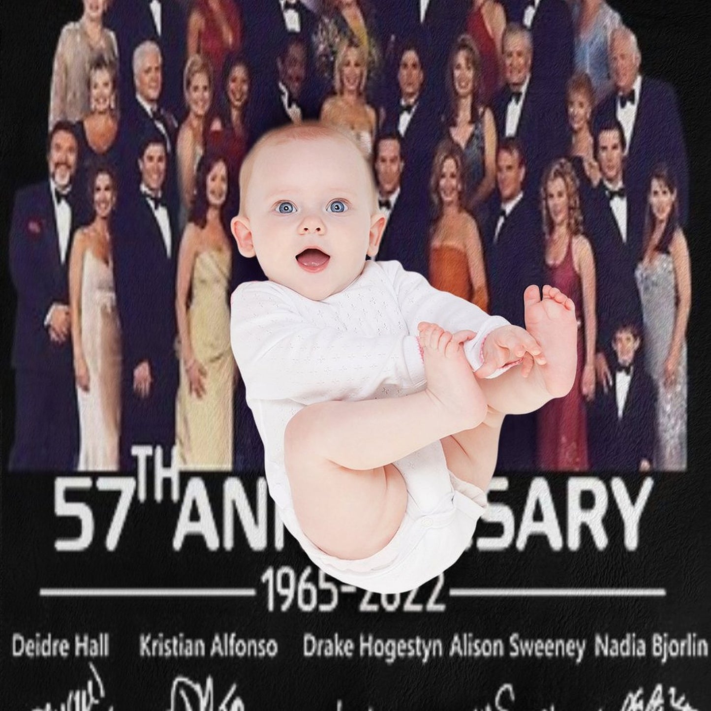 Days Of Our Lives 57Th Anniversary Throw Blanket