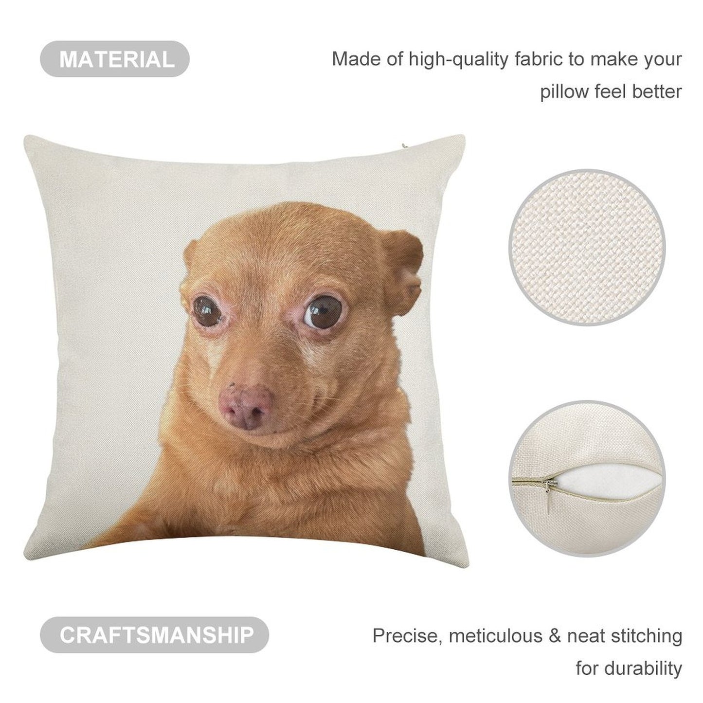 Mr. Mouse Linen Throw Pillow Cover