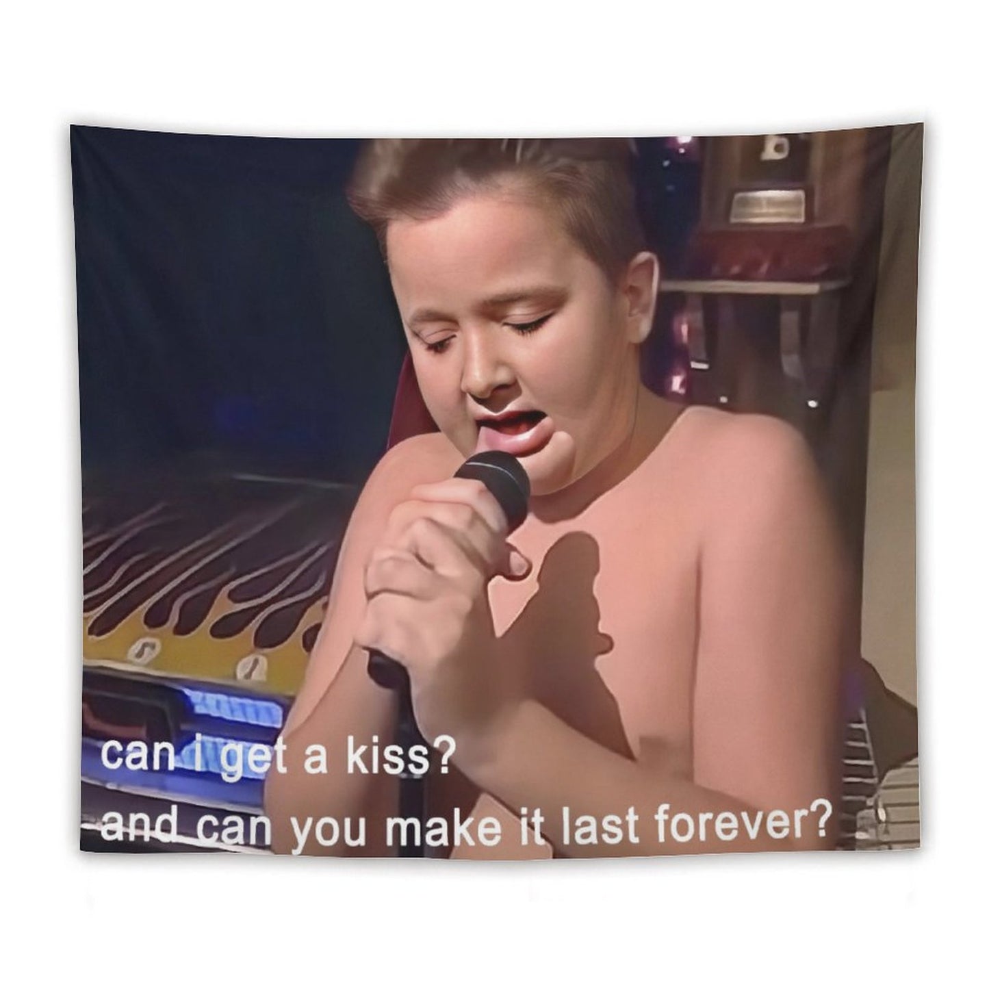 Can I Get A Kiss Gibby Tapestry
