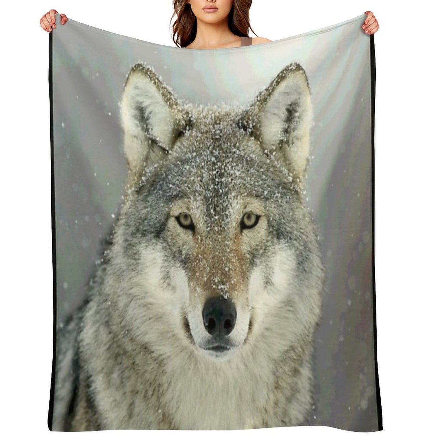 GREY WOLF Throw Blanket