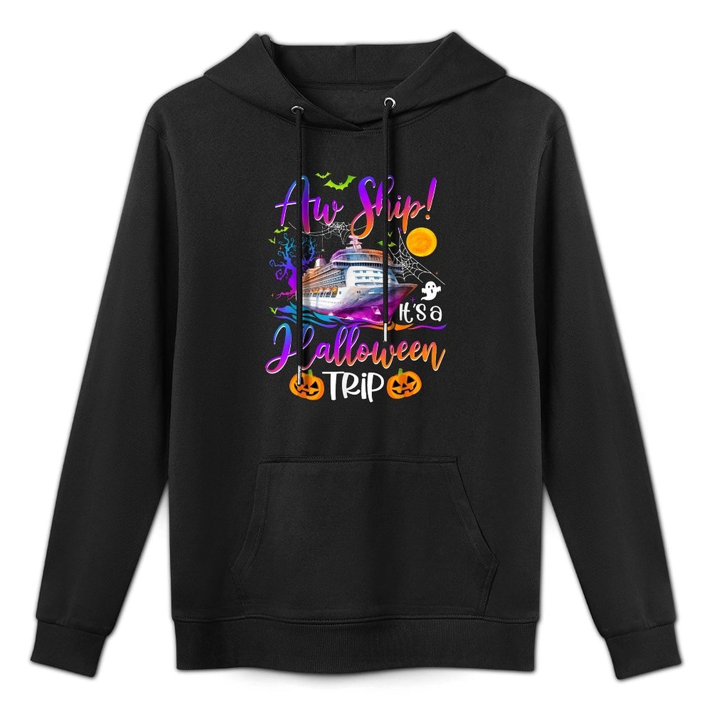 Aw Ship Halloween Trip Family Cruising Crew Cruise Squad Customizable Surface Hoodie
