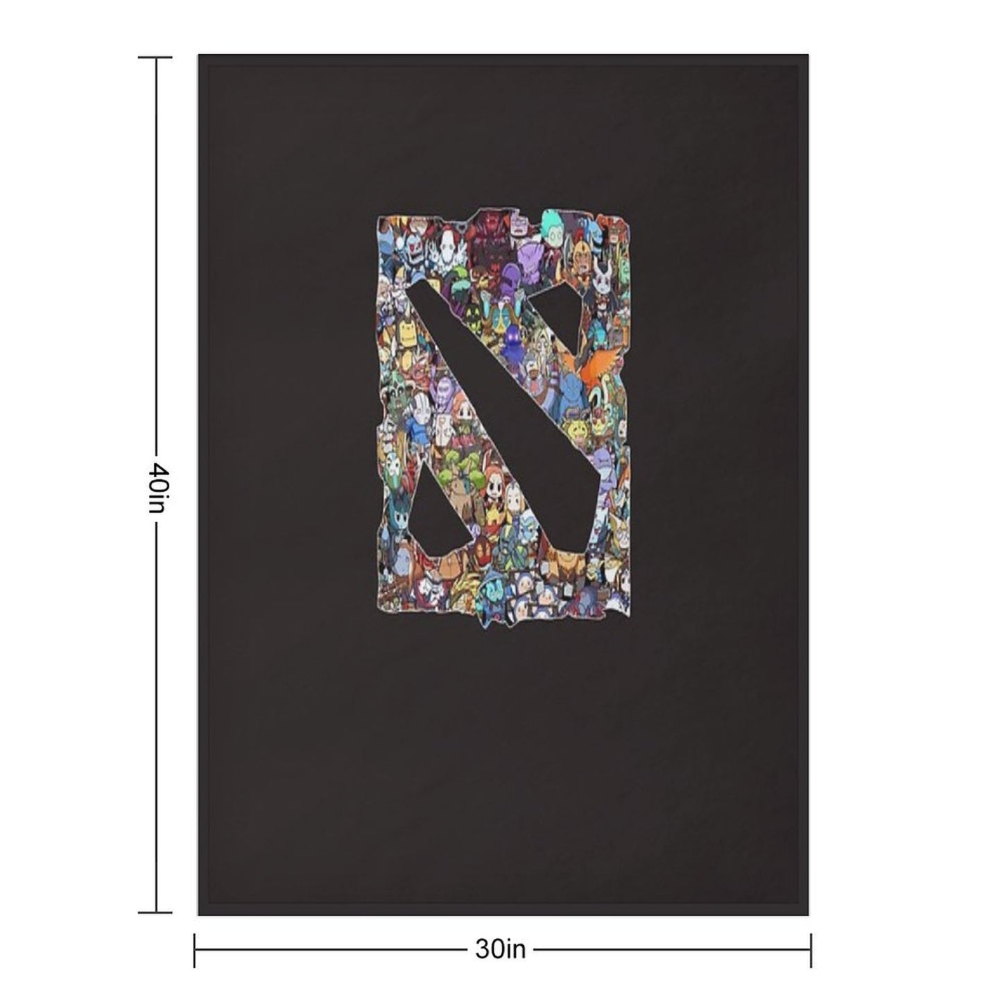 All Heroes in Dota 2 Logo, Dota, Dota 2, Hero, Thunder Predator Rtz, Nigma, Og, Secret, Eg, Funny Throw Blanket