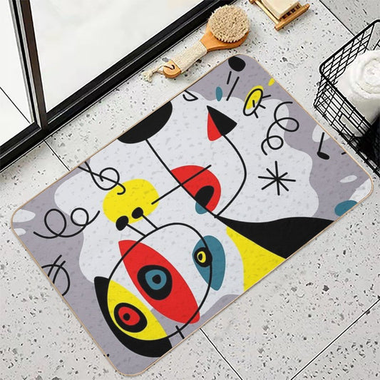Music Inspired by Joan Miro Bath Mat
