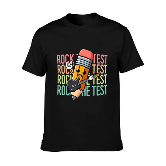 Rock The Test Day Teacher Testing Day Motivational Funny T-Shirt