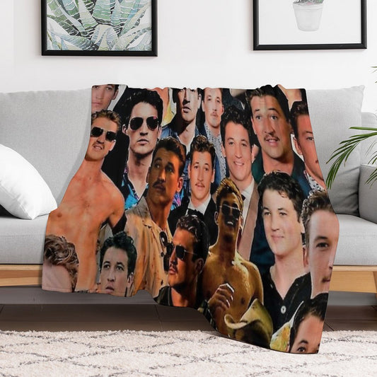 Miles Aesthetic College Throw Blanket