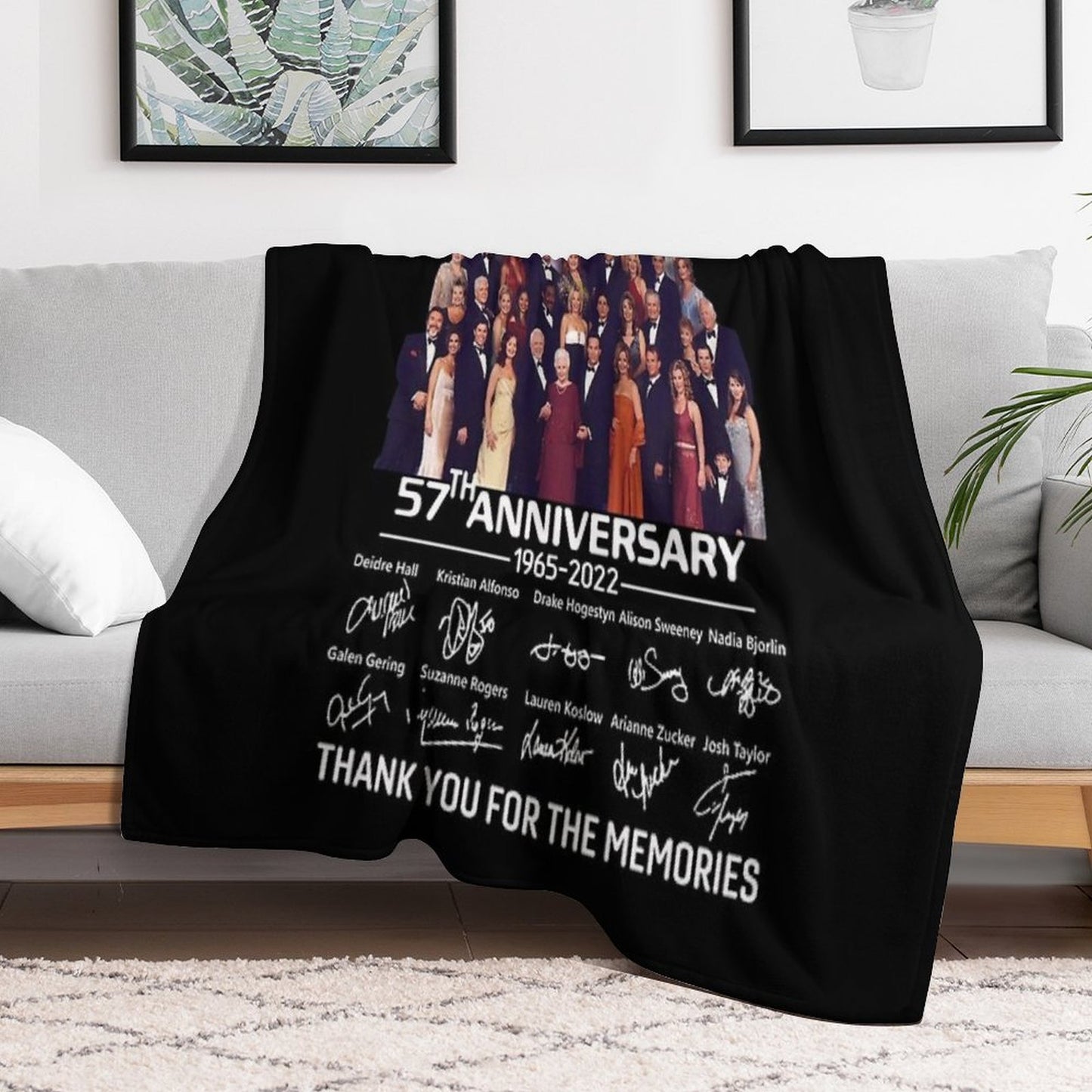 Days Of Our Lives 57Th Anniversary Throw Blanket