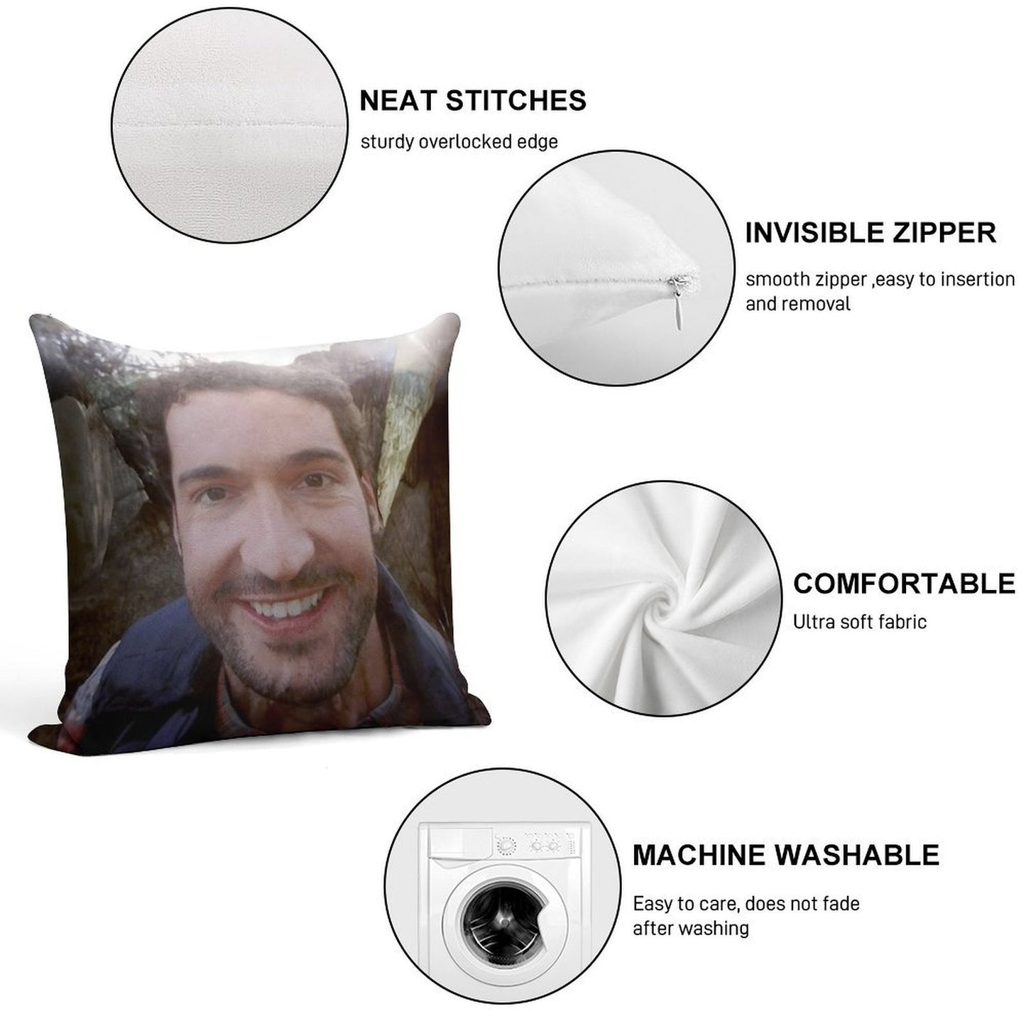 Miranda Gary Pillow Soft Easy Maintenance Throw Pillow