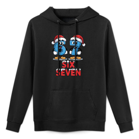 67 Six Seven 6-7 - Funny Italian Brainrot Gaming Meme Xmas Easy Care Hoodie