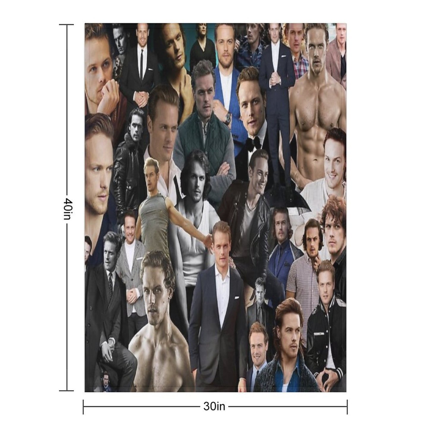 Sam Heughan Throw Blanket
