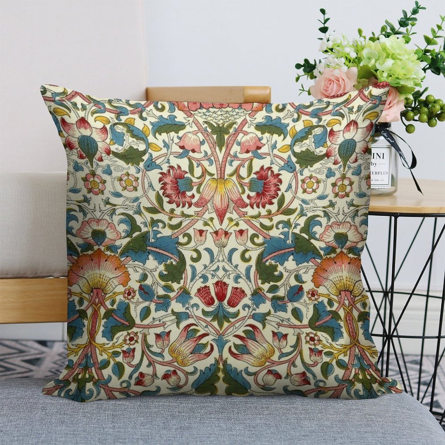 William Morris Lodden Linen Throw Pillow Cover