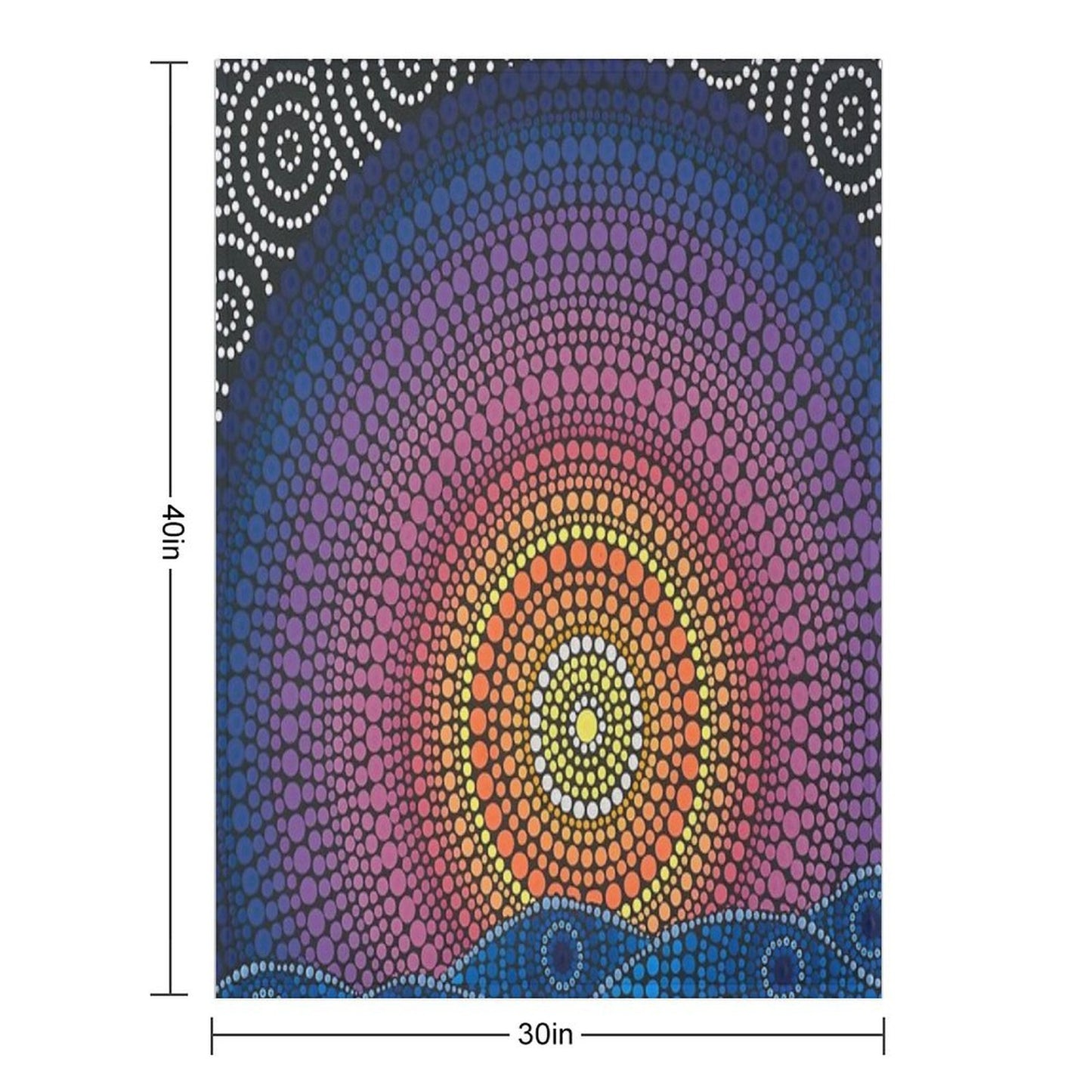 The Calm Beneath Throw Blanket