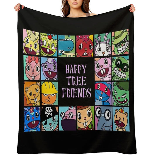 Happy Tree Friends Throw Blanket
