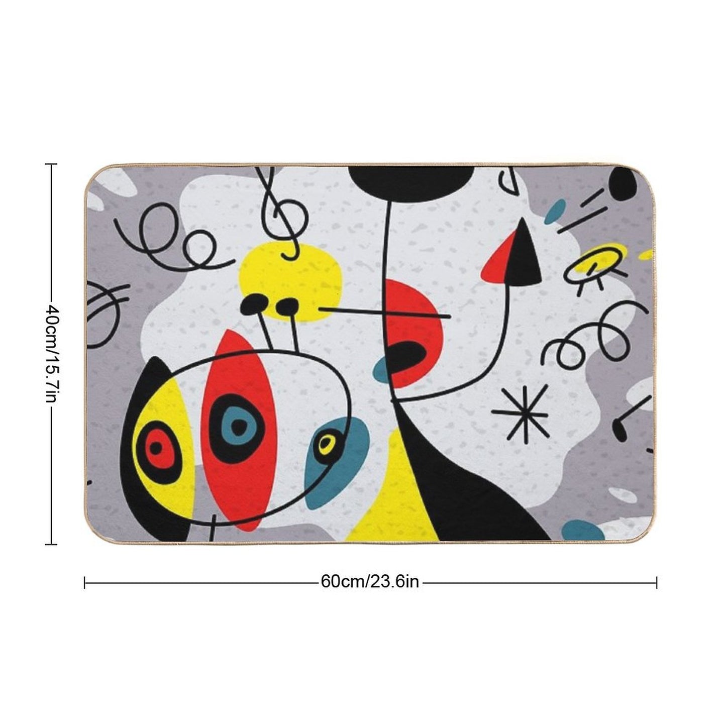 Music Inspired by Joan Miro Bath Mat