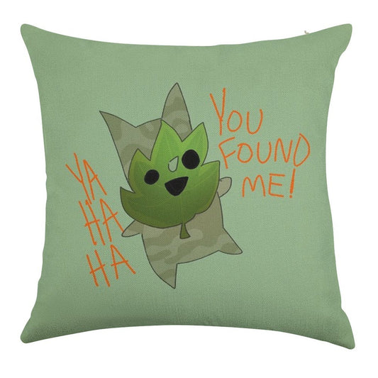 You Found Him! Linen Throw Pillow Cover