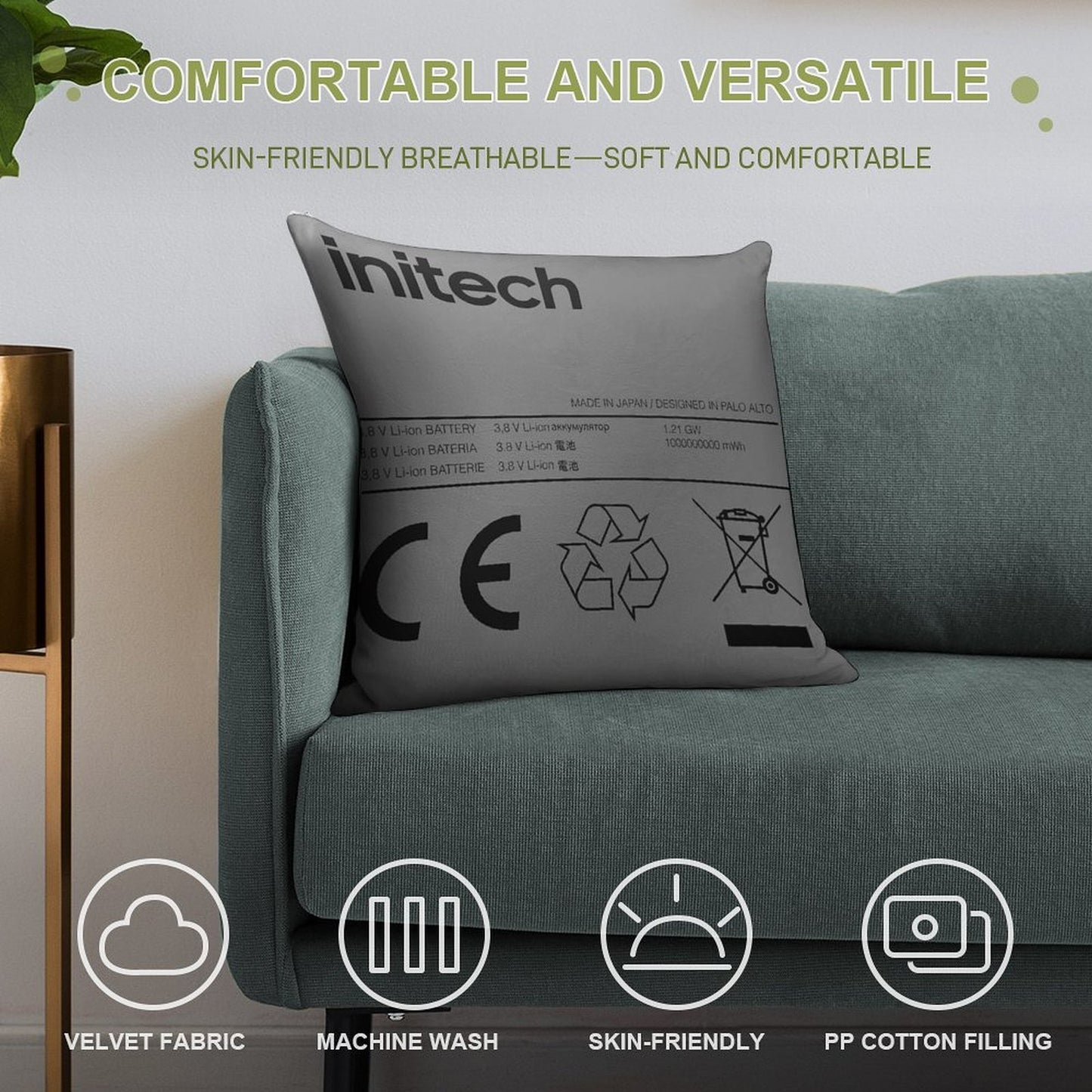 Swollen Battery Soft Bedroom Essential Throw Pillow