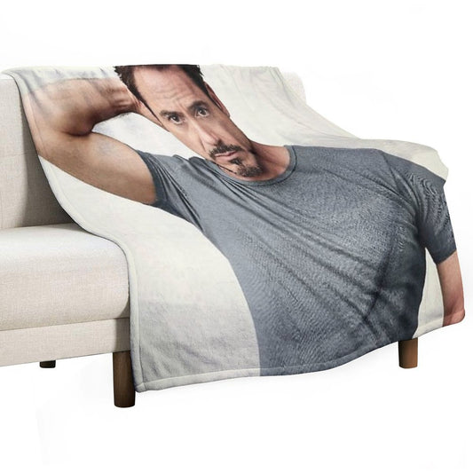 Robert Downey Jr Throw Blanket