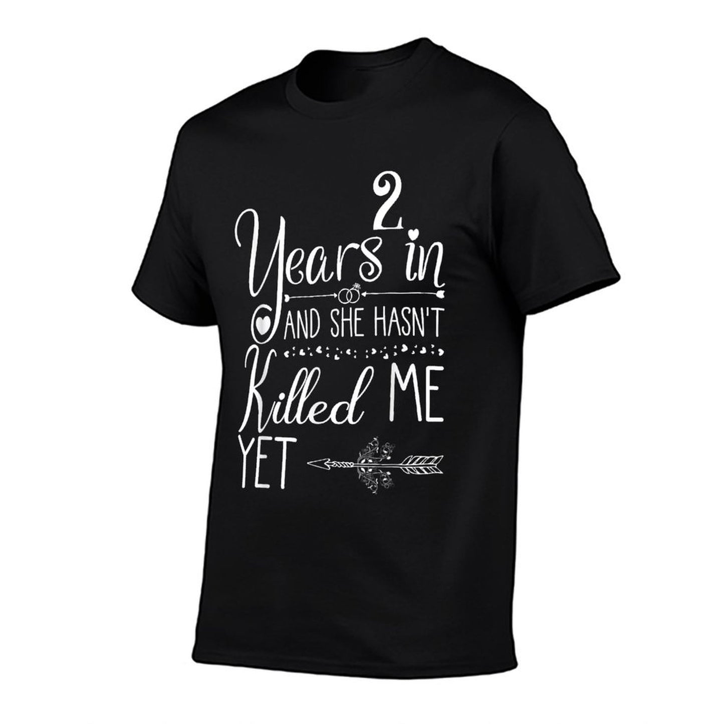 2nd Wedding Anniversary for Him Couple 2 Years of Marriage T-Shirt